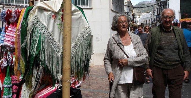 Una pareja de pensionistas. E.P.