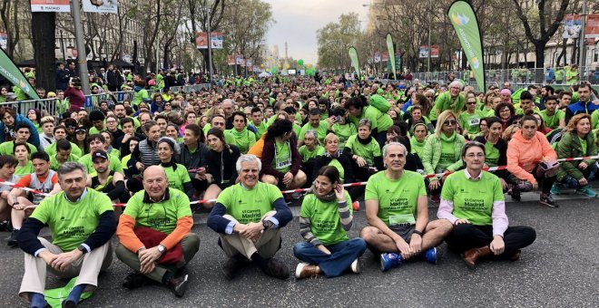 Momento de la marcha contra el cáncer de la AECC. Twitter