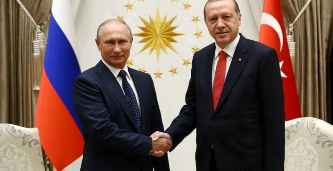 El presidente ruso, Vladimir Putin, y su homólogo de Turquía, Recep Tayyip Erdogan. Foto: Reuters