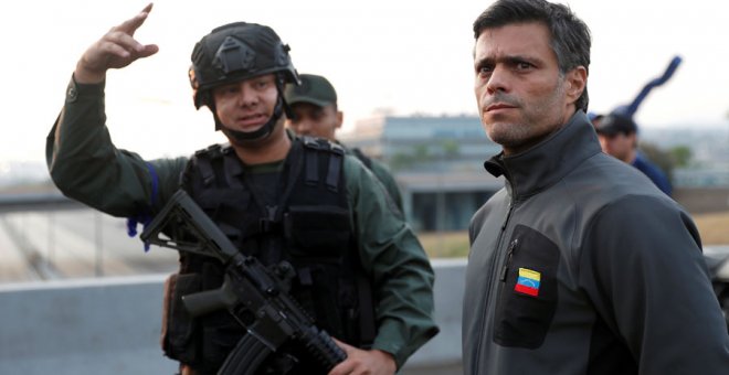 Leopoldo López, este martes en Caracas. REUTERS/Carlos García Rawlins