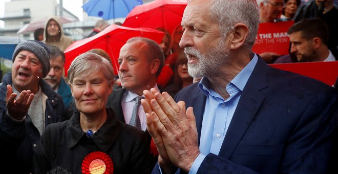 Jeremy Corbyn en Sale, Manchester. REUTERS/Phil Noble