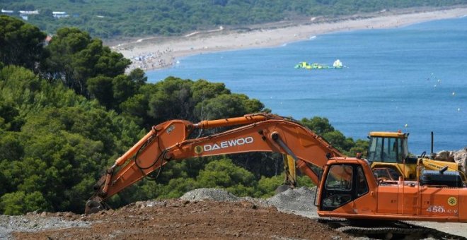 Construcción en S'Antiga, en la Costa Brava.