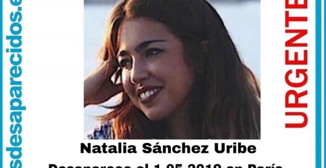 Natalia Sánchez Uribe, la joven desaparecida en París. / SOS DESAPARECIDOS