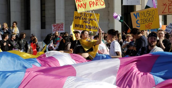 Imagen de archivo de una marcha en favor de los transgéneros e intersexuales./ EFE