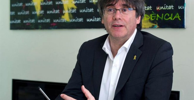 El expresident y cabeza de lista de JxCat a las elecciones europeas, Carles Puigdemont. EFE