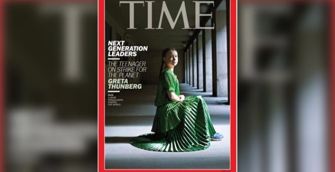 Portada de 'Time' en la que aparece la joven activista.