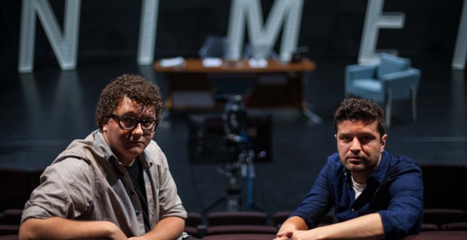 Los comediantes Facu Díaz y Miguel Maldonado.- JAIRO VARGAS