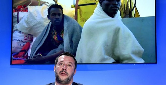 El vicepresidente y ministro de Interior de Italia, Matteo Salvini. EFE