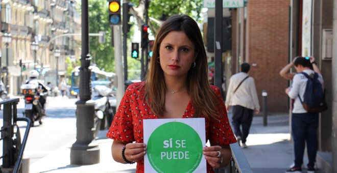 La portavoz de la Plataforma de Afectados por la Hipoteca de Madrid, Alejandra Jacinto.- AMNISTÍA INTERNACIONAL