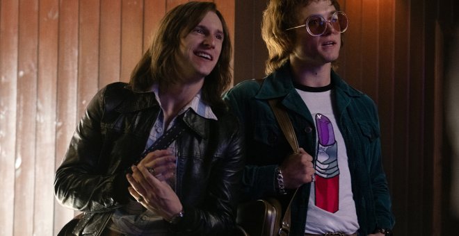 Jamie Bell y Taron Rgerton, en 'Rocketman'