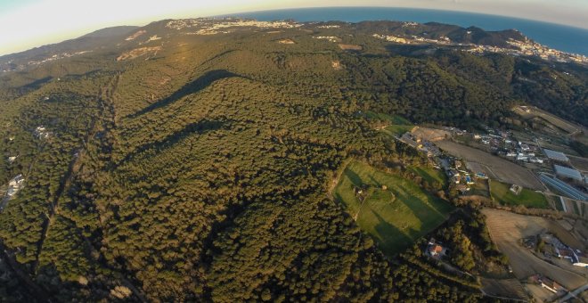 Vista de la zona donde se prevé que se disponga el ramal ampliado de la autopista C-32./ SOS COSTA BRAVA