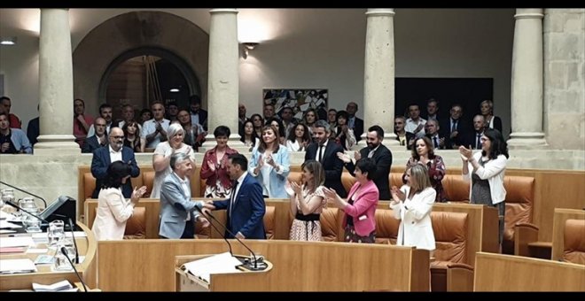 20/06/2019.- El Parlamento de La Rioja se ha constituído este jueves eligiendo de presidente al socialista Jesús María García y optando por una composición de la Mesa que incluye a Unidas Podemos. EUROPA PRESS