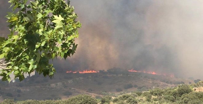 Incendio de Montesión y La Bastida, en Toledo. / EP