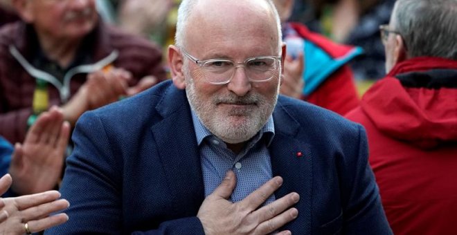 10/05/2019.- El vicepresidente de la Comsiión Europea, Frans Timmermans. EFE/EPA/Ronald Wittek