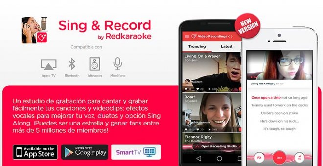 Uno de los productos más punteros de Red Karaoke era la posibilidad de compartir las versiones propias de las canciones en su propia red social. Público