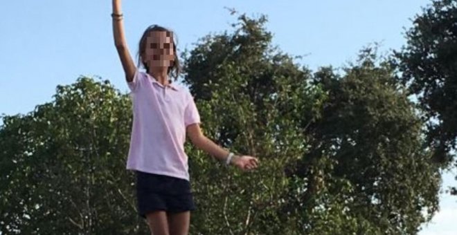 Inés, la pequeña de 11 años que ha sido expulsada del campamento de verano en las instalaciones de Aldeaduero (Salamanca).