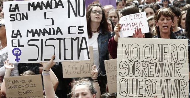 Manifestación contra La Manada. EFE/Archivo