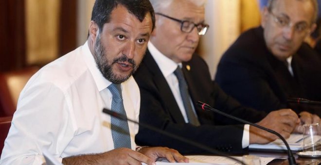 Salvini junto al ministro de Interior. EFE/EPA/RICCARDO ANTIMIANI