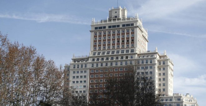 El Edificio España fotografiado en enero de 2016. EUROPA PRESS