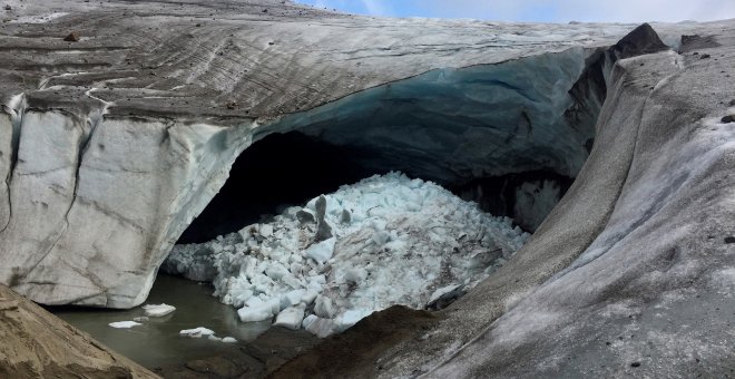 14/08/2019.- Fotografía de un glaciar situado al este de Groenlandia. / EFE - SEBASTIAN MERNILD