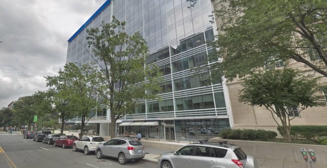 El edificio de oficinas de Washington, situado cerca de la Casa Blanca, adquirido por el empresario Amancio Ortega. GOOGLE STREET VIEW