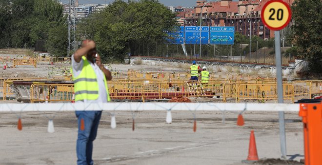 Vista de las obras del polígono logístico de Villaverde | Ayuntamiento de Madrid.