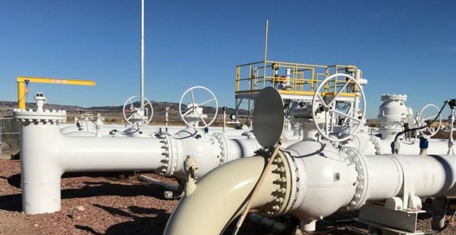 Estación de bombeo de la estadounidense Tallgrass Energy, en  Guernsey (Wyoming, EEU). REUTERS/David Gaffen