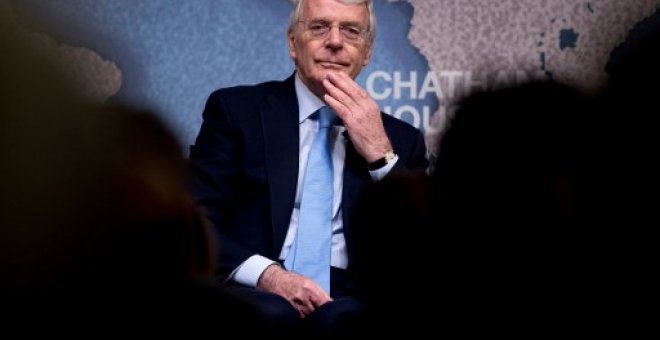 Fotografía de archivo del exprimer ministro británico John Major. - AFP