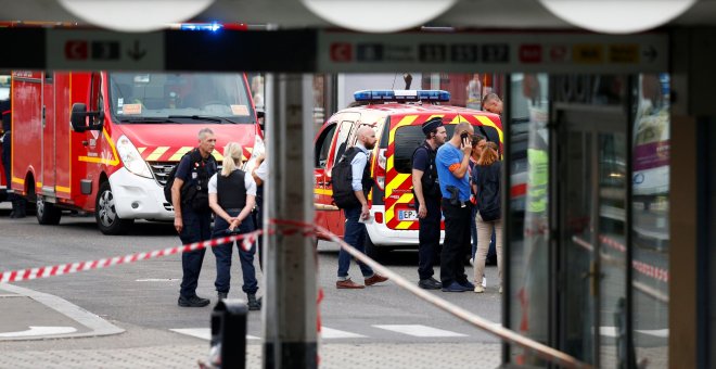 Lugar del ataque de Lyon, que se saldó con un muerto. REUTERS