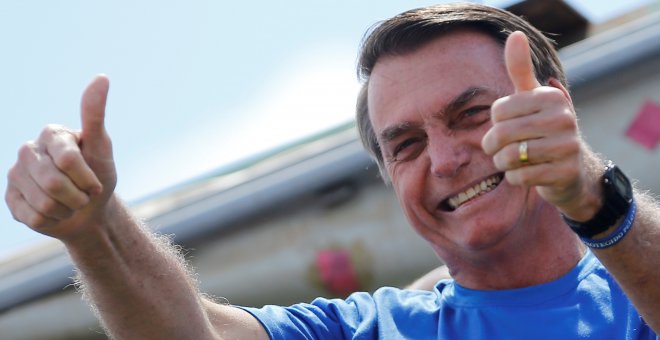 10/08/2019 - El presidente brasileño, Jair Bolsonaro, durante un acto religioso. / REUTERS -  ADRIANO MACHADO