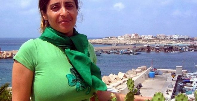 Angela Maraventano, líder de la soberanista Liga en Lampedusa.