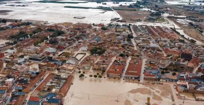 Fotografía aérea facilitada por el Ayuntamiento de Torre Pacheco. (EFE)