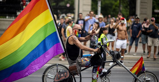 Imagen del EuroPride 2019 celebrado en Viena. Christian Bruna / EFE