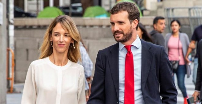 16/09/2019.- El presidente del PP, Pablo Casado, y la portavoz del partido en el Congreso, Cayetana Álvarez de Toledo. / EFE - Rodrigo Jiménez