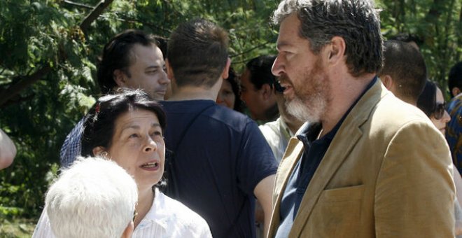 El fundador de Equo, Juan López de Uralde, y la concejala de Más Madrid, Inés Sabanés, en el lanzamiento del partido verde en 2011. VICTOR LERENA/EFE / MADRID