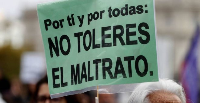 Imagen de una manifestación contra la violencia machista  EFE