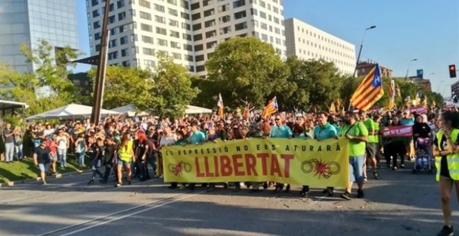 La manifestación de apoyo a los siete CDR detenidos - @ARRAN_JOVENT