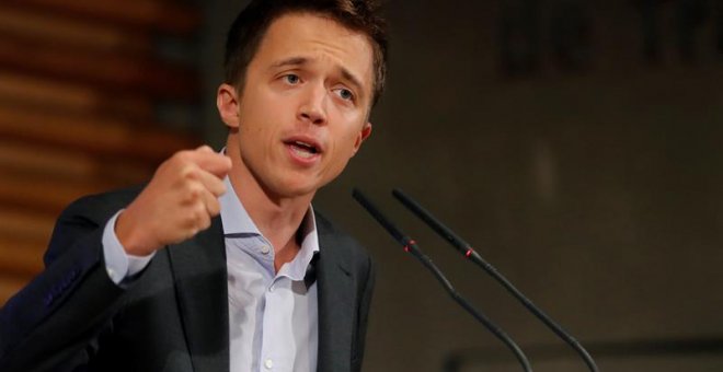 25/09/2019.- El portavoz de Más Madrid en el Parlamento regional, Íñigo Errejón, este miércoles, durante su intervención en la asamblea convocada por el partido para concretar los detalles de su participación en las elecciones generales del 10-N. EFE/ Bal