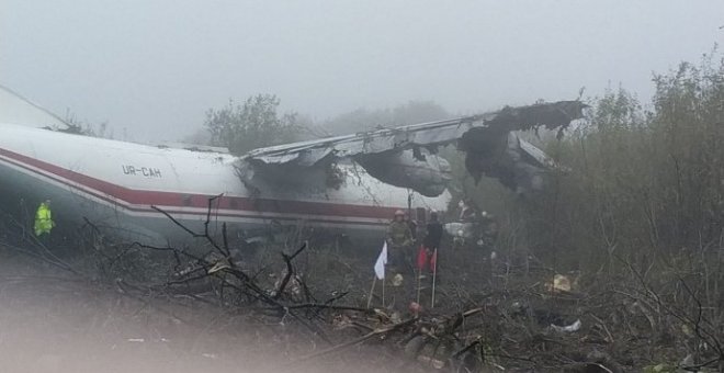 El avión accidentado. / @JACDECNEW