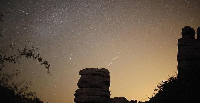 Lluvia de estrellas en 2010 en Antequera, Málaga. REUTERS