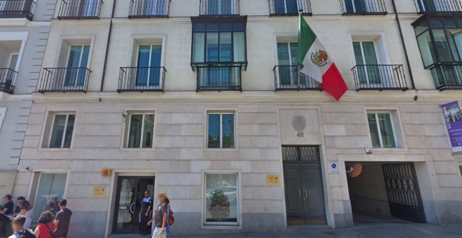 La embajada de México en Madrid, a la que acudió marta a pedir ayuda tras ser violada. GOOGLE MAPS