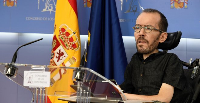 09/10/2019.- El secretario de Acción de Gobierno de Unidas Podemos, Pablo Echenique, durante ungreso. / EFE