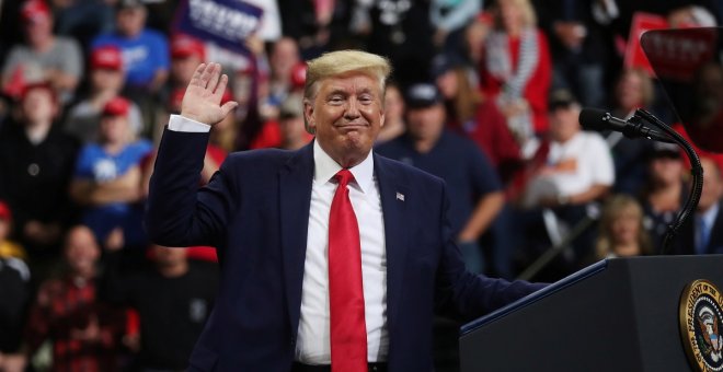 Trump durante un acto electoral. REUTERS/Leah Millis