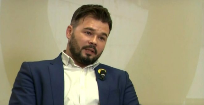 Captura de la entrevista a Gabriel Rufián. / Público