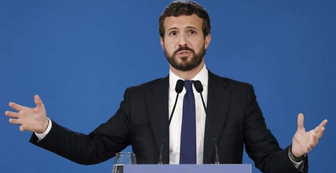 Pablo Casado en Barcelona. (EFE)