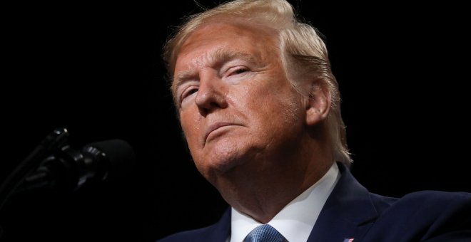 El presidente estadounidense, Donald Trump, durante una conferencia en Pittsburgh este miércoles. / Reuters