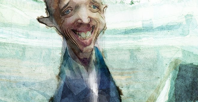 Retrato del líder de Más País, Íñigo Errejón, realizado por el ilustrador Thorsten Rienth. – PÚBLICO