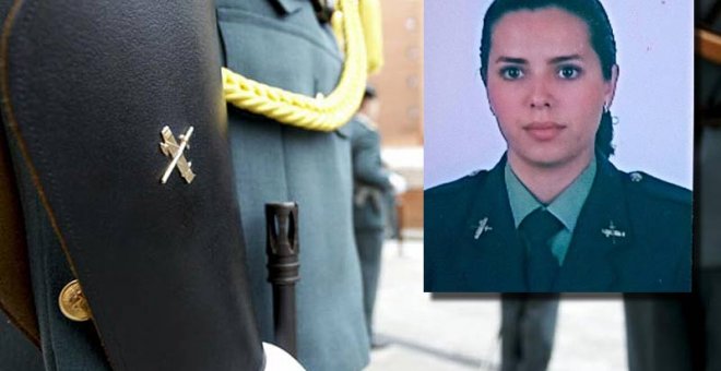 Fotomontaje de la Guardia Civil con la imagen de la sargento primero del Seprona María Serrano. P.