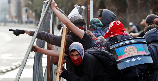 Protestas contra el Gobierno en Concepción, Chile. REUTERS