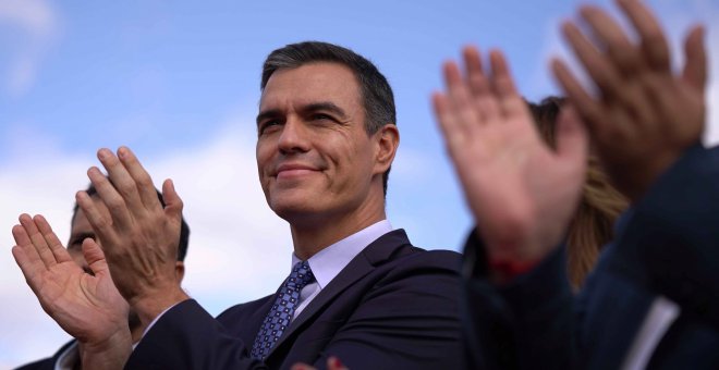 06/11/2019 - El secretario general del PSOE y presidente del Gobierno en funciones, Pedro Sánchez, durante su intervención en un acto electoral de su partido en Córdoba. / EFE - RAFA ALCAIDE